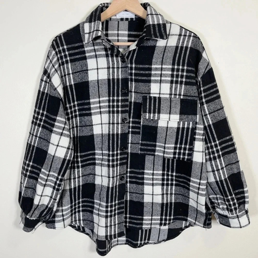 OAK + FORT |  PLAID SHACKET